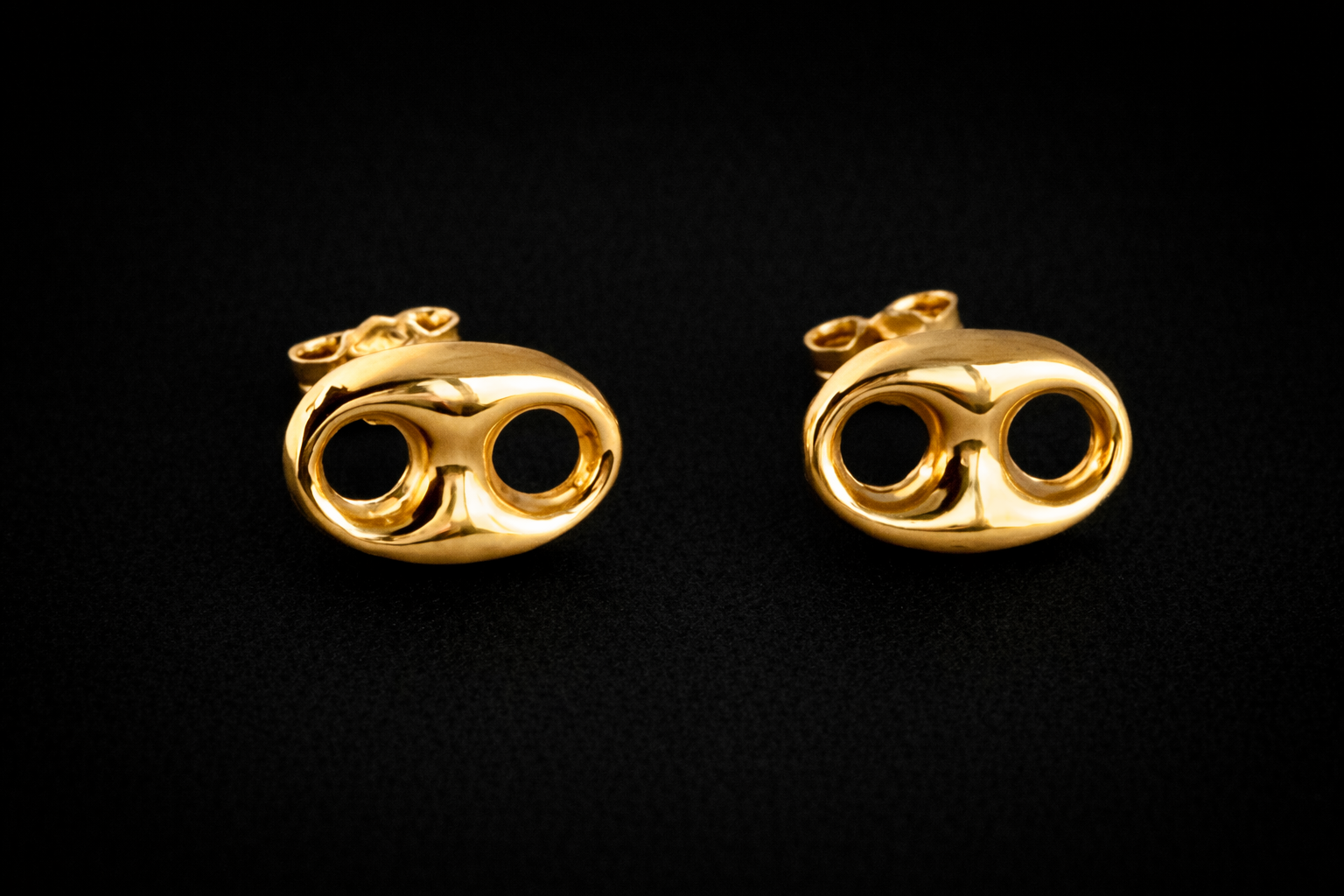 Double G earring 18k